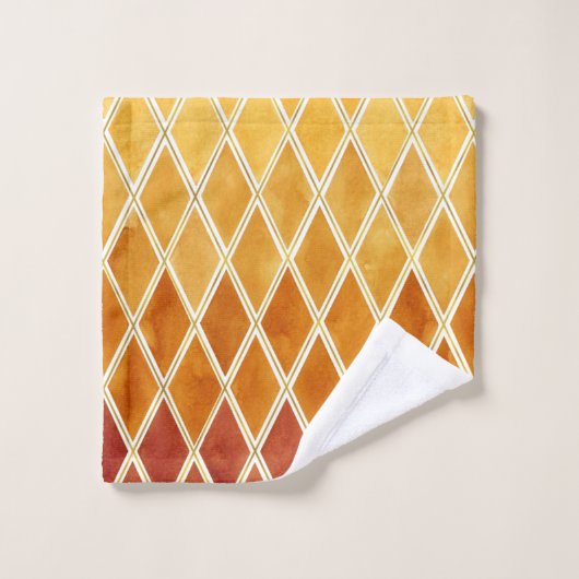 Najaarkleuren en Gold Texture Harmony  Bad Handdoek (Wasdoekje)
