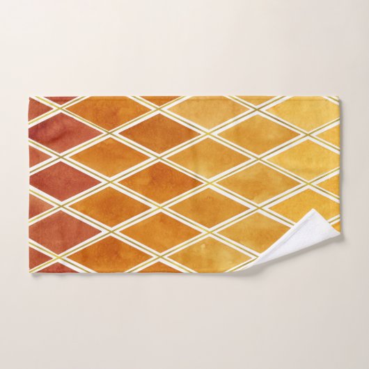 Najaarkleuren en Gold Texture Harmony Bad Handdoek (Handdoek)