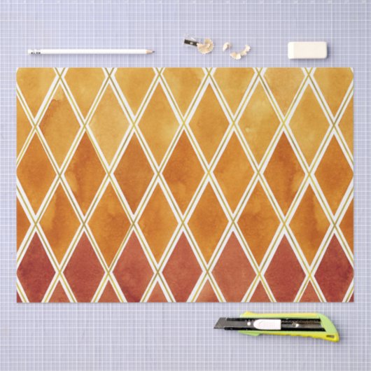 Najaarkleuren en goudtextuur tissuepapier (Craft)