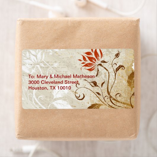 Najaarkleuren Etiket (Insitu)