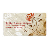 Najaarkleuren Etiket (Voorkant)