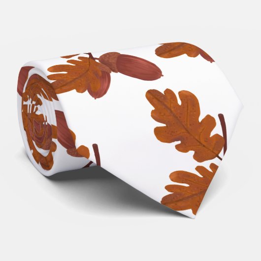 Najaarkleuren gepersonaliseerd stropdas (Opgerold)