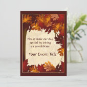 Najaarkleuren in de structuur Alle gelegenheden wo Kaart (Staand voorkant)