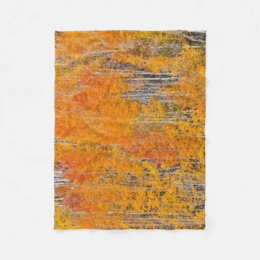 Najaarkleuren op Aspen Groves Fleece Deken (Voorkant)