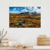 Najaarkleuren op het landschap poster (Keuken)