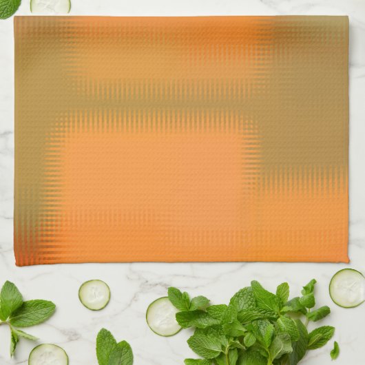 Najaarkleuren Oranje rood-groen bruin Theedoek (Gevouwen)