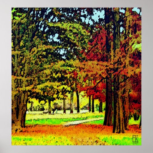 Najaarkleuren Poster (Voorkant)