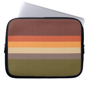 Najaarkleuren - Rood Oranje geel Tan Green Brown Laptop Sleeve
