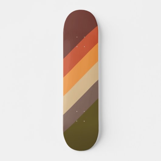 Najaarkleuren - Rood Oranje geel Tan Green Brown Skateboard (Voorkant)