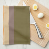 Najaarkleuren - Rood Oranje geel Tan Green Brown Theedoek (Quarter Fold)