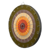 Najaarkleuren - Rood Oranje Geel Tan Groen Bruin Dartbord (Voorkant Rechts)