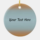 Najaarkleuren Thanksgiving mannetje Turkey Fanned Keramisch Ornament (Achterkant)