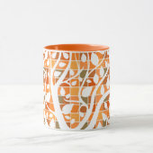 Najaarkwadraten en bladeren mok (Midden)