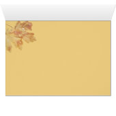 Najaarleder met regendruppels, blanco binnenin (Binenzijde Horizontaal (Onderkant))