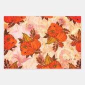 Najaarleien en pompoen Herfst Patroon Inpakpapier Vel (Voorkant 3)