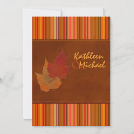 Najaarleien en uitnodiging tot bruiloft in Stripes