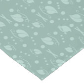 Najaarn Leaves Pattern Sage Green Korte Tafelloper (Hoek)