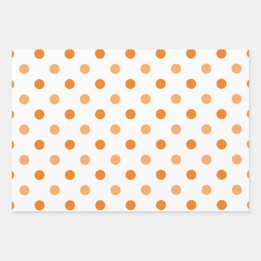 Najaarn Season Polka Dot Pattern Inpakpapier Vel (Voorkant 2)