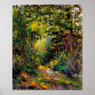 Najaarpad door de Bossen, Camille Pissarro Poster
