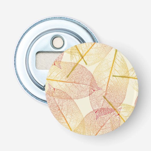 Najaarpatroon Button Flesopener (Voorkant)