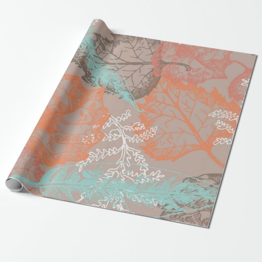 Najaarpatroon Cadeaupapier (Uitgerold)