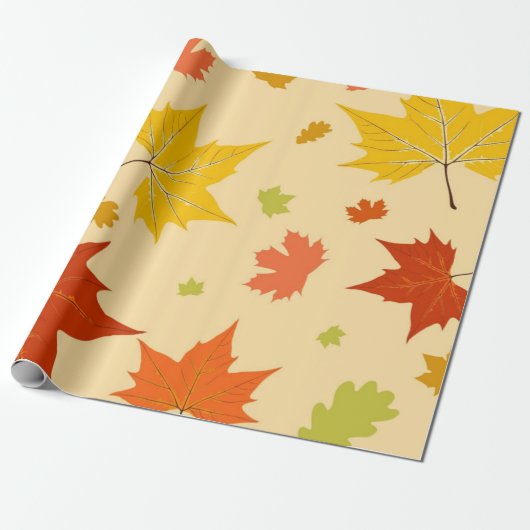 Najaarpatroon Cadeaupapier (Uitgerold)
