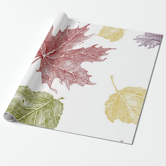 Najaarpatroon Cadeaupapier (Uitgerold)