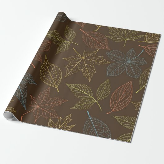 Najaarpatroon Cadeaupapier (Uitgerold)