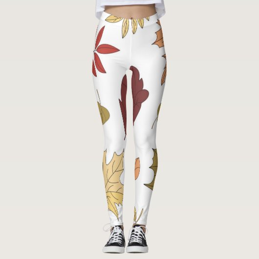 Najaarpatroon Leggings (Voorkant)