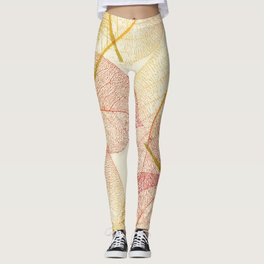 Najaarpatroon Leggings (Voorkant)