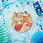 Najaarpatroon Papieren Bordje (Feest)