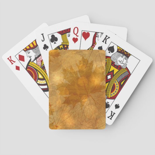 Najaarpatroon Pokerkaarten (Achterkant)