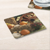 Najaarpompoenen en Mom-display Kartonnen Onderzetters (Schuin)