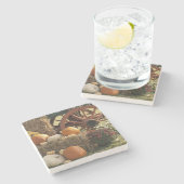 Najaarpompoenen en Mom-display Stenen Onderzetter (Zijkant)