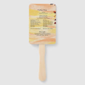 Najaarprogramma laat Oranje gele weddenschappen Handwaaier (Achterkant)