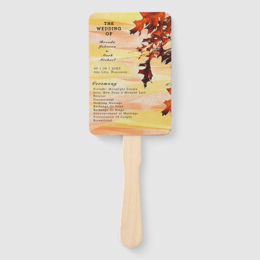 Najaarprogramma laat Oranje gele weddenschappen Handwaaier (Voorkant)