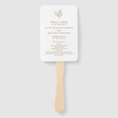 Najaarprogramma Sprig Fall Wedding Programme Handwaaier (Voorkant)