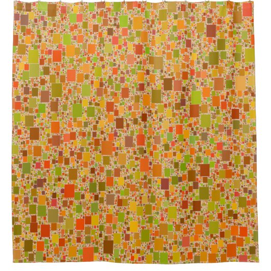 Najaars Abstract ontwerp met echo-aansluiting Douchegordijn (Voorkant)