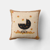 Najaars Baby buggy Falling Leaves Pillow Kussen (Achterkant)