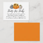 Najaars Baby shower van zonnebloemen Informatiekaartje (Voorkant / Achterkant)