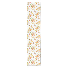 Najaars bladeren en eikels gevild korte tafelloper