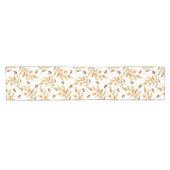 Najaars bladeren en eikels gevild korte tafelloper (Horizontaal)