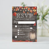 Najaars bladeren en  trekvogels RSVP (Staand voorkant)