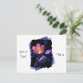 Najaars bladeren in Neon en Blue Briefkaart (Staand voorkant)