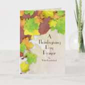 Najaars bladeren, Thanksgiving dag gebed Kaart (Voorkant)