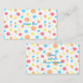 Najaars bladeren visitekaartje (Voorkant / Achterkant)