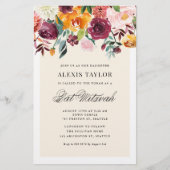  najaars Blooms Bat Mitzvah Uitnodiging (Voorkant)