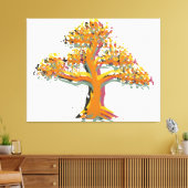 Najaars boom #2 canvas afdruk (Insitu (Woonkamer))