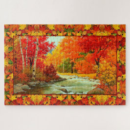 Najaars Bossen vervallen kleurrijk oktober 1000 Legpuzzel