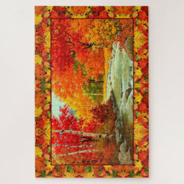 Najaars Bossen vervallen kleurrijk oktober 1000 Legpuzzel